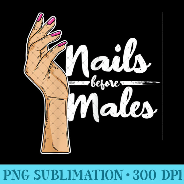 Womens Nail Polish Design for a Nail Technician - High Quality PNG Files - Spice Up Your Sublimation Projects