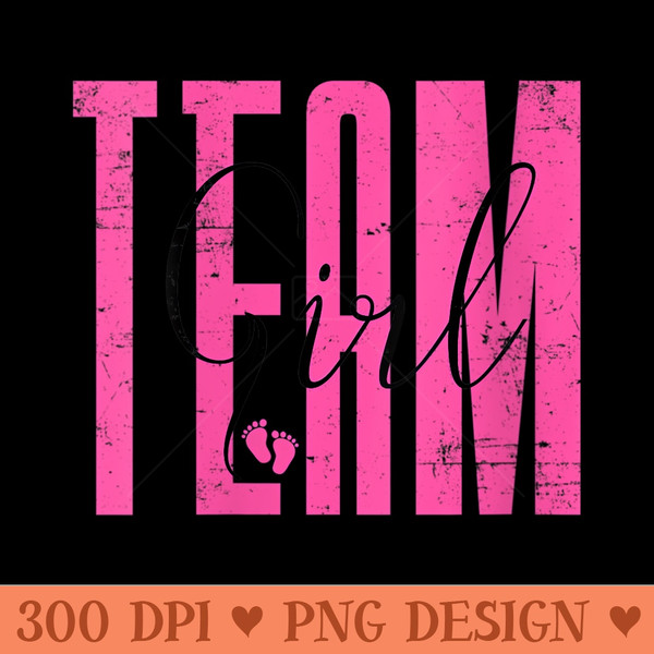 s Team Girl Awesome Parents Baby Shower Party Gender Reveal - Printable PNG Graphics - Versatile And Customizable Designs