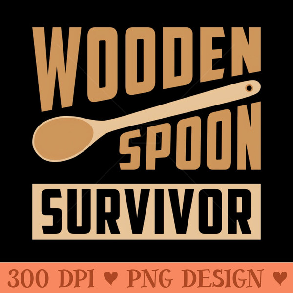 Wooden Spoon Survivor - Printable PNG Images - Eco Friendly And Sustainable