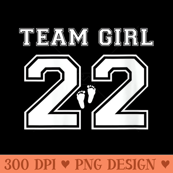 s Team Girl 2022 Gender Reveal Pink Baby Shower Adoption Party - Design PNG template - Stunning Sublimation Graphics