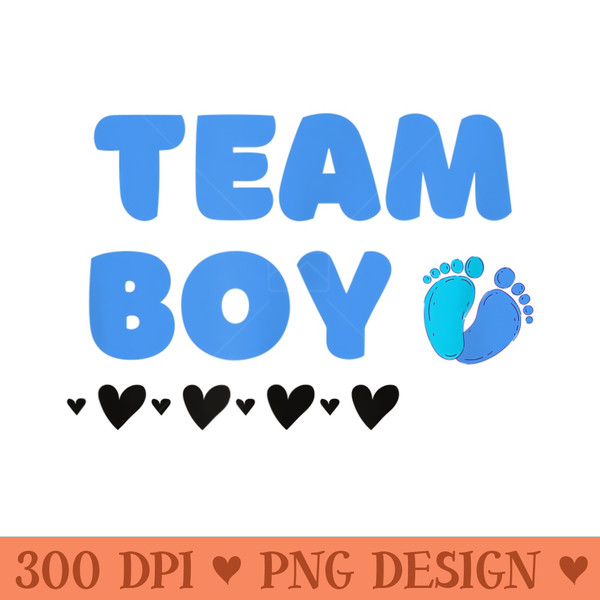 Blue Feet and Hearts Baby Shower Team Gender Reveal - Mug Sublimation PNG - Bring Your Designs to Life