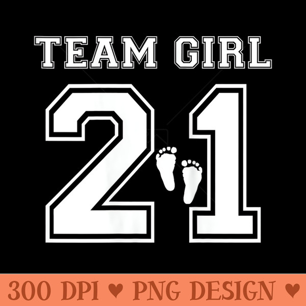 Team Girl 2021 Gender Reveal Pink Baby Shower Adoption Party - Printable PNG Graphics - Unique And Exclusive Designs