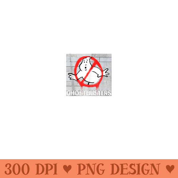 Ghostbusters Graffiti Style Logo - Printable PNG Graphics - Premium Quality PNG Artwork
