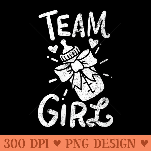 s Team Girl Gender Reveal Baby Shower Party - PNG download - Easy To Print And User Friendly Designs