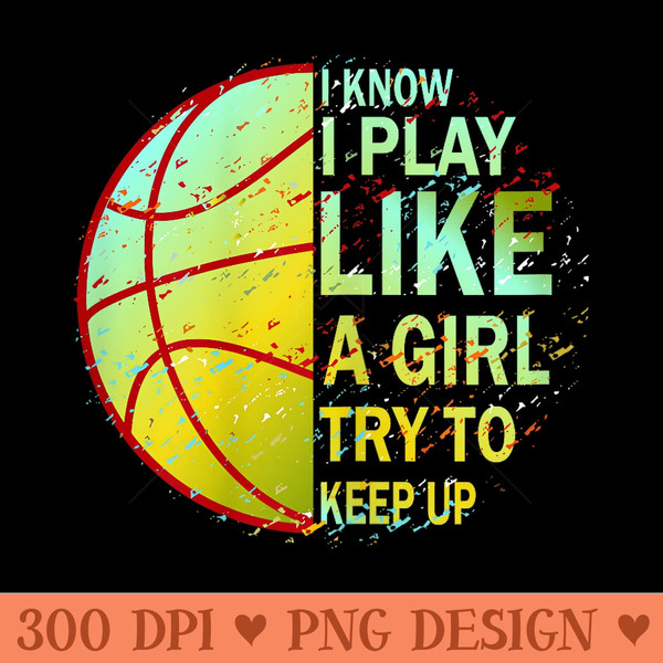 Girls Basketball - Transparent PNG Clipart - Premium Quality PNG Artwork