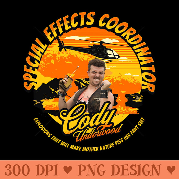 Cody Underwood Special Effects Coordinator Tropic Thunder - Transparent PNG Design - Create with Confidence
