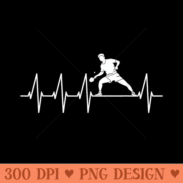 Table tennis heartbeat butterfly table tennis player - PNG Graphics - High Resolution And Print Ready Designs