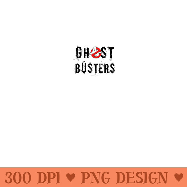 Ghostbusters Static Logo Text Raglan Baseball - Sublimation PNG Designs - Capture Imagination with Every Detail