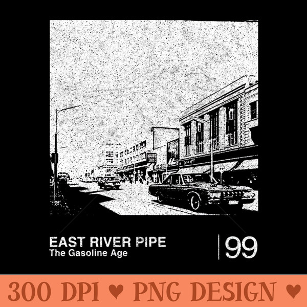 East River Pipe Minimalist Graphic Design Fan Artwork - High Resolution PNG image download - Perfect for Personalization