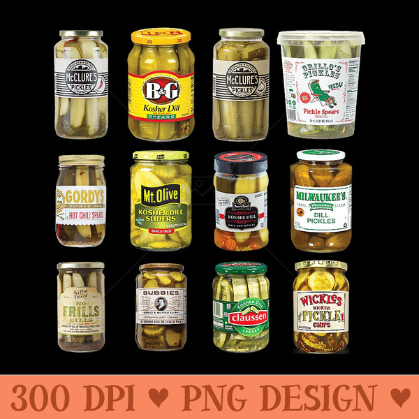 Pickle Sweat Funny Social Viral Best Canned Pickles Jar - PNG Art Files - High Resolution And Print Ready Designs