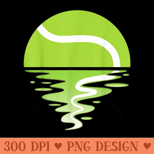 Sunset Tennis Ball - PNG Prints - High Resolution And Print Ready Designs
