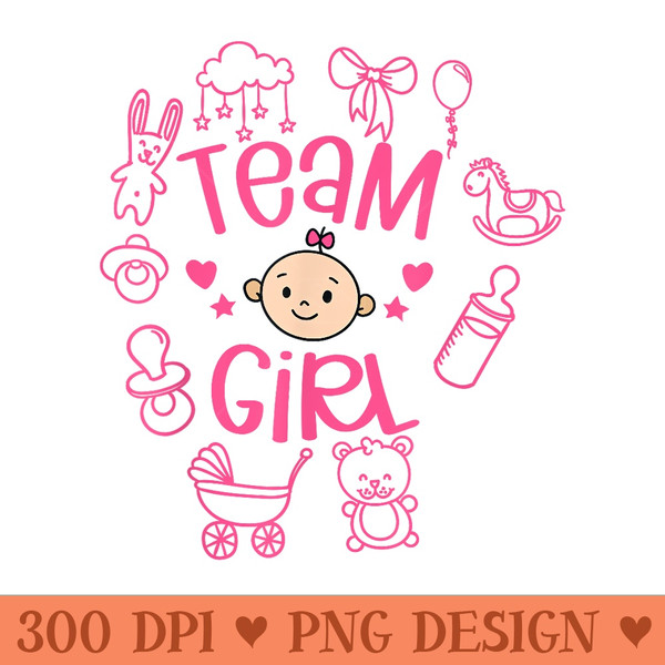 Baby Shower Party Favors For Girl Team Girl Gender Reveal - PNG Clipart - Bold & Eye Catching