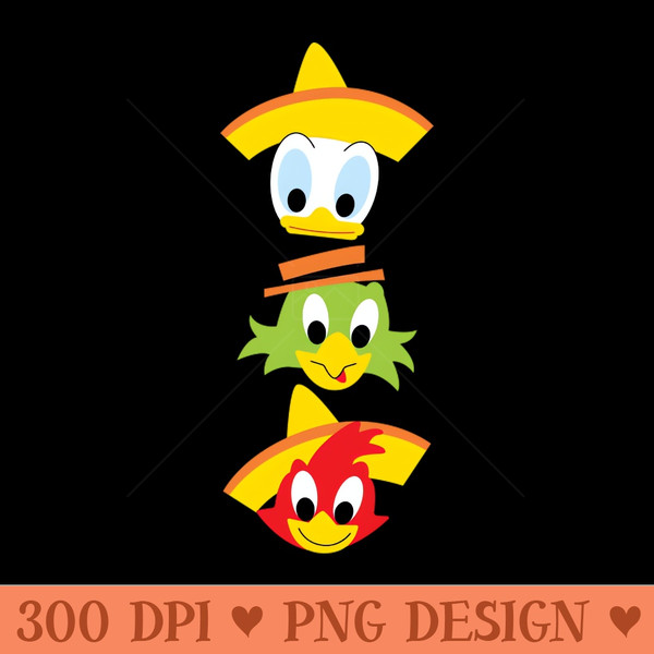 The Three Caballeros - Mug Sublimation PNG - Perfect for Personalization