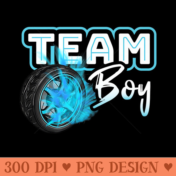 Gender Reveal Team Burnouts Baby Shower Party Idea Premium - Unique PNG Artwork - Unlock Vibrant Sublimation Designs