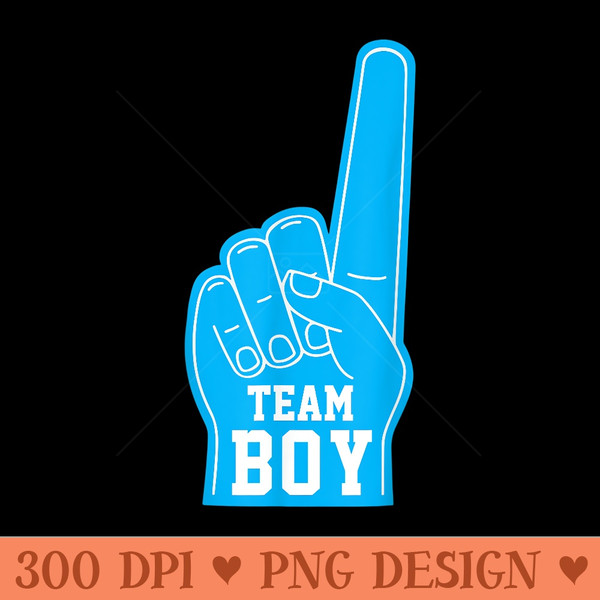 Baby Gender Reveal Announcement Party Team Men - PNG design assets - Perfect for Sublimation Art