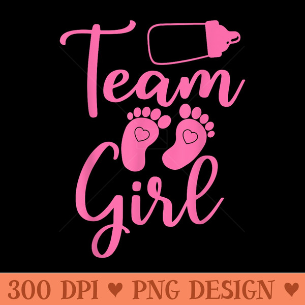 Baby Shower Party Favors For Girl Team Girl Gender Reveal - Mug Sublimation PNG - Premium Quality PNG Artwork