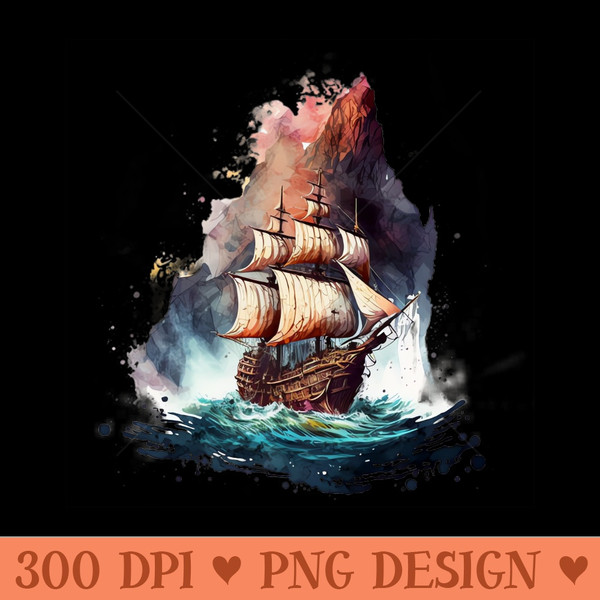 Pirate Ship - the goonies - PNG clipart download - Lifetime Access To Purchased Files