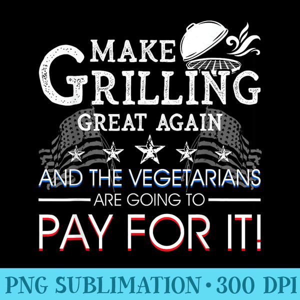 Make Grilling Great Again Trump BBQ Pit Master Grill - Download PNG Pictures - Premium Quality PNG Artwork