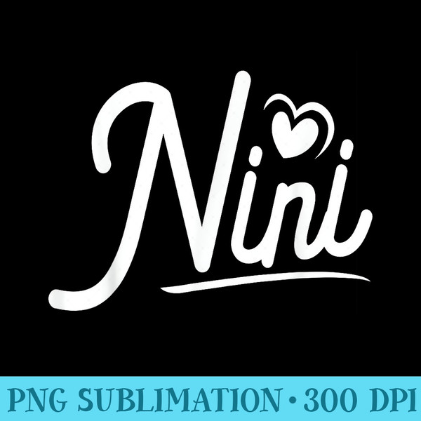 Nini from Grandchildren Nini s for Nini - PNG Picture Download - Vibrant and Eye-Catching Typography