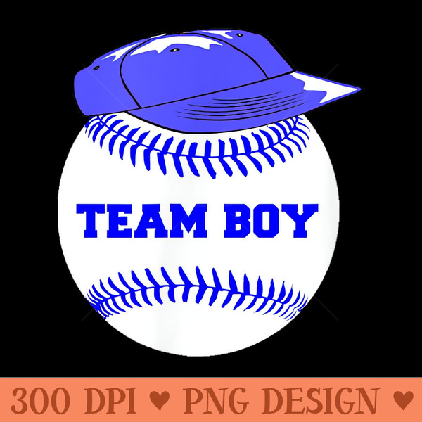 Baseball Gender Reveal Team T Baby Shower Party - Transparent PNG Clipart - Easy To Print And User Friendly Designs