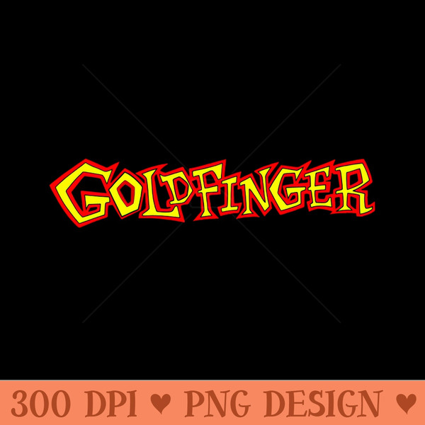 Goldfinger band - PNG clipart download - Bold & Eye Catching