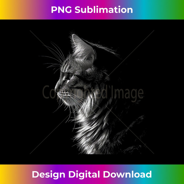 Cat Portrait  Animal Motif Cat - Exclusive Sublimation Digital File