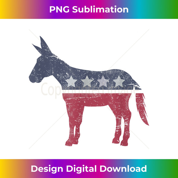 Democrat Donkey Cool Democratic Support Men Women Girl Boy - Timeless PNG Sublimation Download - Animate Your Creative Concepts