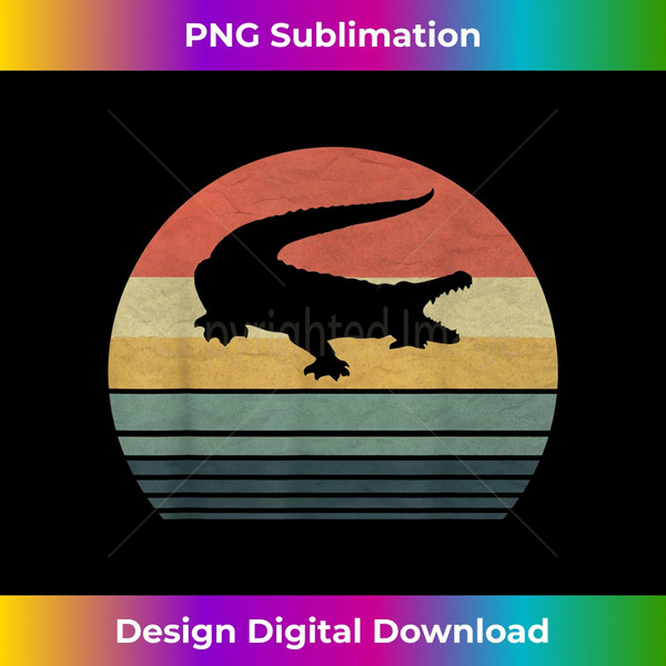Retro Vintage Alligator  For Family Love Animals - Deluxe PNG Sublimation Download - Channel Your Creative Rebel