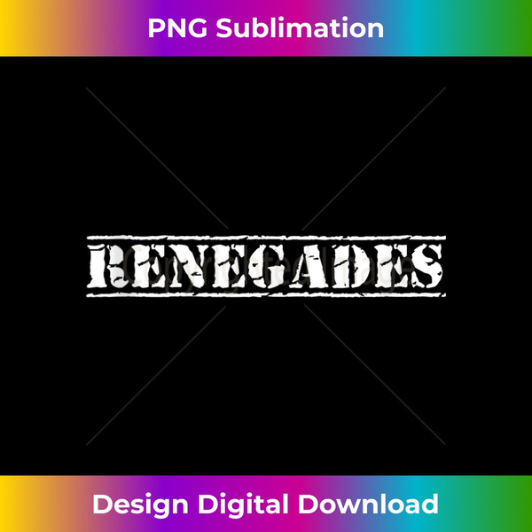 Go Renegades Football Baseball Basketball Cheer Team Fan Tank Top - PNG Transparent Sublimation File