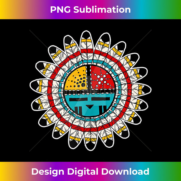 Hopi Kachina Native American Tank Top - Unique Sublimation PNG Download