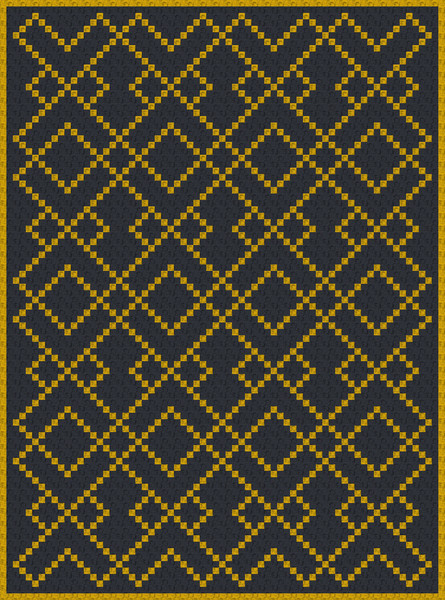 2. Art Deco throw crochet pattern