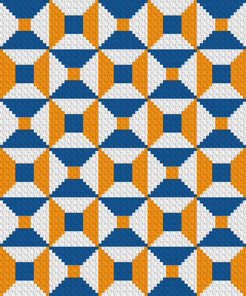 2. Mayan Pyramids crochet blanket pattern