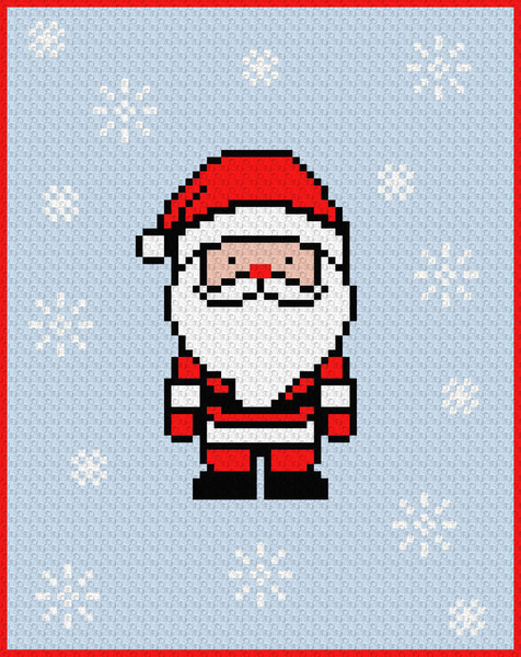 2. Santa throw crochet pattern