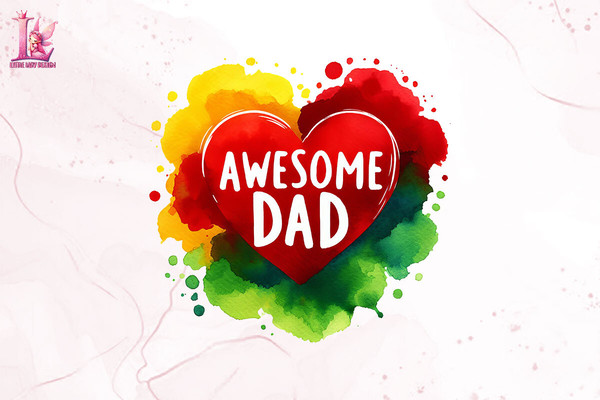 Awesome Dad Clipart PNG Graphics.jpeg