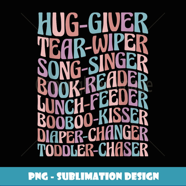 Daycare Provider Daycare eacher childcare provider - Modern Sublimation PNG File