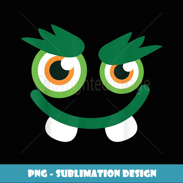 Funny Halloween Monster Illustration Graphic Cool Anime Art - Modern Sublimation PNG File