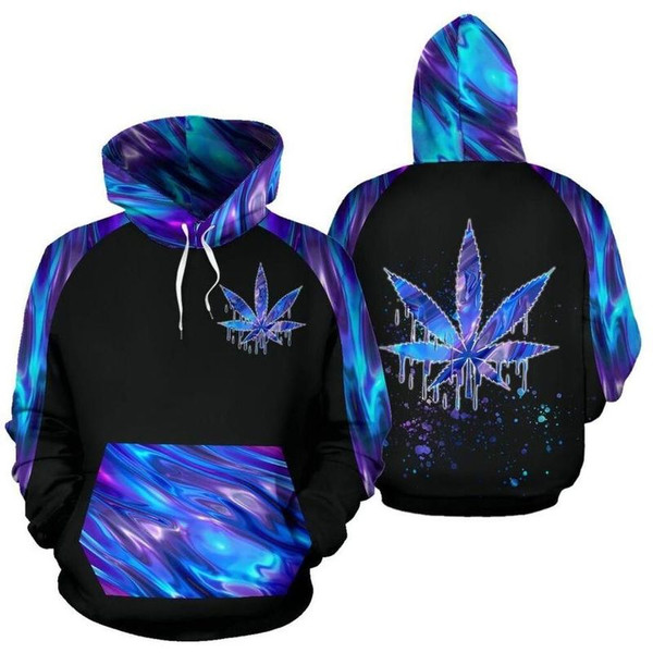 Cannabis Holographic Design 3D Full Printed Sizes S - 5XL CA101914.jpg