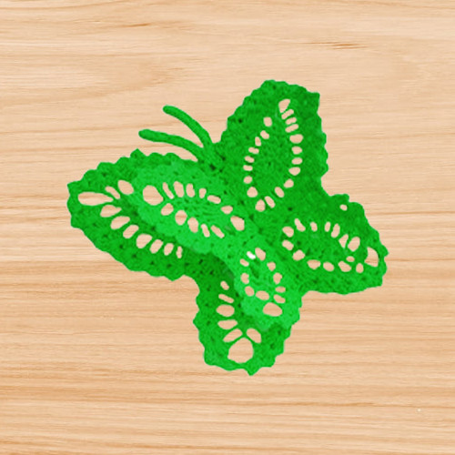 crochet 3D butterfly pattern
