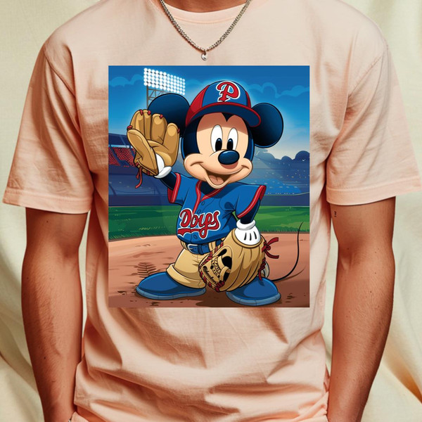 Micky Mouse Vs Los Angeles Dodgers logo (140)_T-Shirt_File PNG.jpg