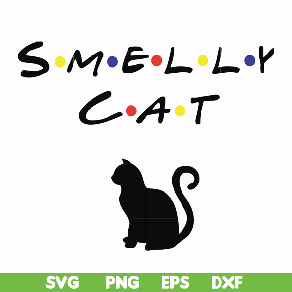 FN0001002-Smelly cat svg, png, dxf, eps file FN0001002.jpg