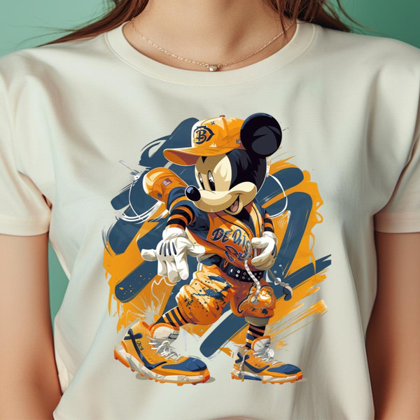 Detroit Icon Explores Mickeys World PNG, Micky Mouse Vs Detroit Tigers logo PNG, Detroit Tigers logo Digital Png Files.jpg