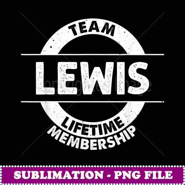 LEWIS Gift Funny Surname Family Tree Birthday Reunion Idea - Professional Sublimation Digital Download