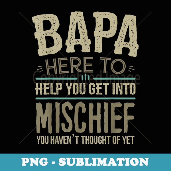 Bapa Ts from Grandchildren for Men Fathers Day Bapa - Retro PNG Sublimation Digital Download