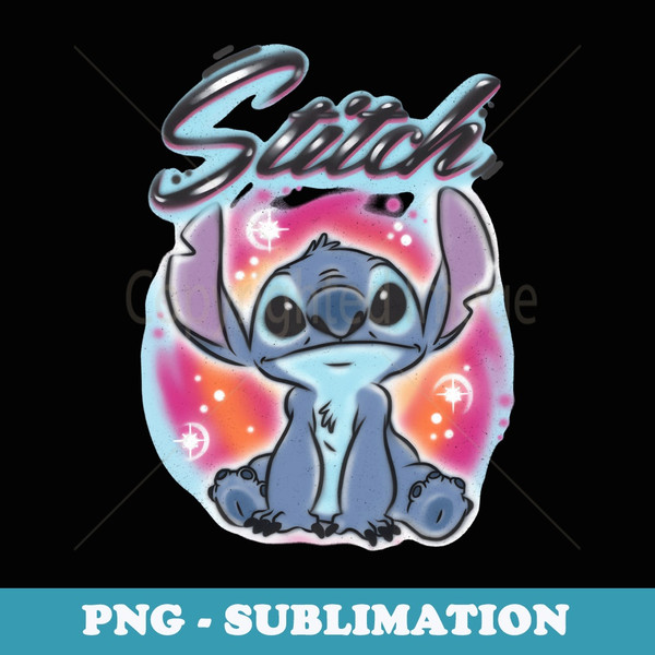 Disney Lilo & Stitch Airbrushed Stitch - PNG Transparent Sublimation File