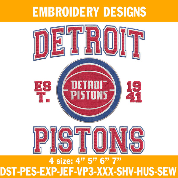 Detroit Pistons est 1941 Embroidery Designs.jpg