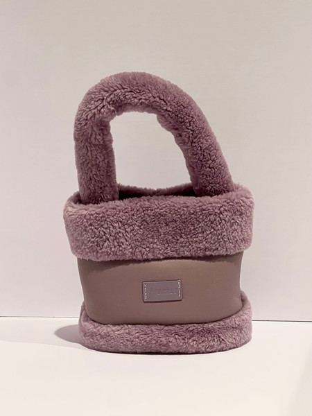 Bucket Fur Fluffy Bag Purple.jpg