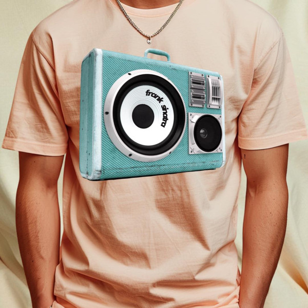 a radio with frank sinatra sticker T-Shirt_T-Shirt_File PNG.jpg