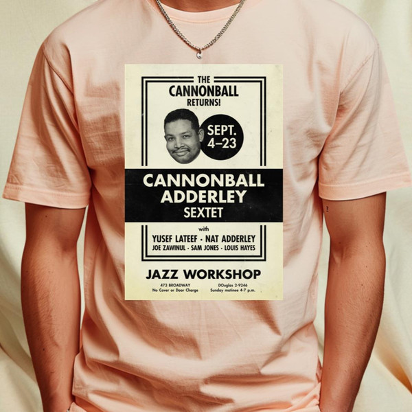 Cannonball Adderley Sextet - Jazz Workshop Revisited - San Francisco - 1962 T-Shirt_T-Shirt_File PNG.jpg