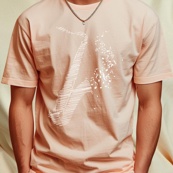 Creative Saxophone Art - White T-Shirt_T-Shirt_File PNG.jpg