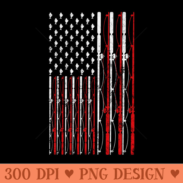 Fishing Rod American Flag Funny Vintage Fishing 0420.jpg